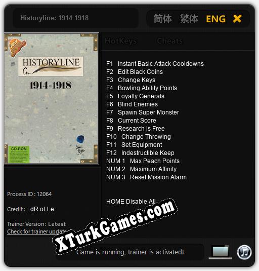 Historyline: 1914 1918: Trainer’ı (V1.0.78)