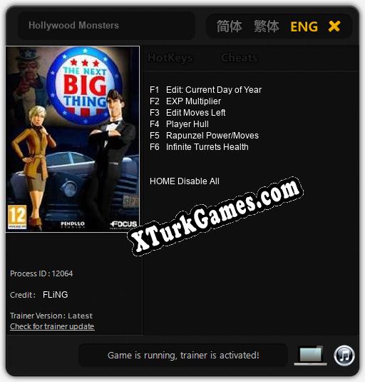 Hollywood Monsters: Trainer’ı (V1.0.73)