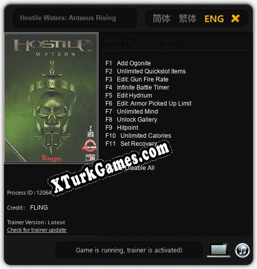 Hostile Waters: Antaeus Rising: Trainer +11 [v1.2]