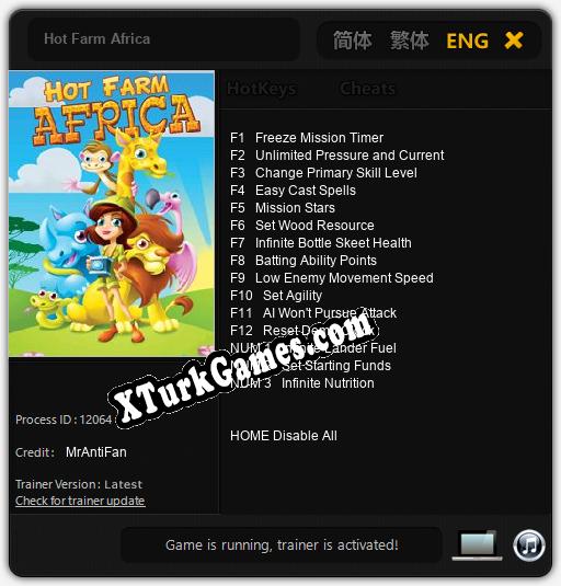 Hot Farm Africa: Trainer +15 [v1.6]