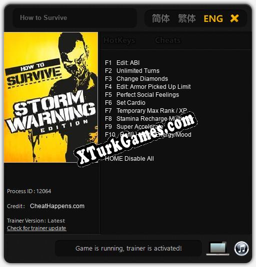 How to Survive: Cheats, Trainer +10 [CheatHappens.com]