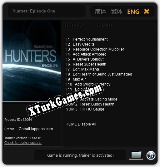Hunters: Episode One: Cheats, Trainer +15 [CheatHappens.com]