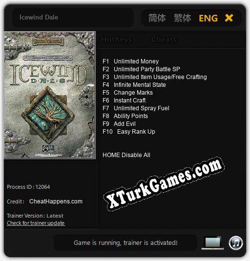 Icewind Dale: Cheats, Trainer +10 [CheatHappens.com]