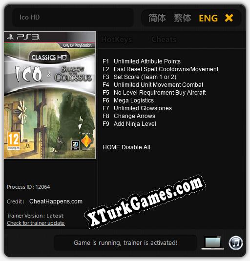 Ico HD: Trainer +9 [v1.8]