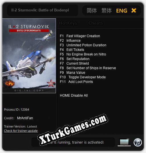 Il-2 Sturmovik: Battle of Bodenplatte: Cheats, Trainer +11 [MrAntiFan]