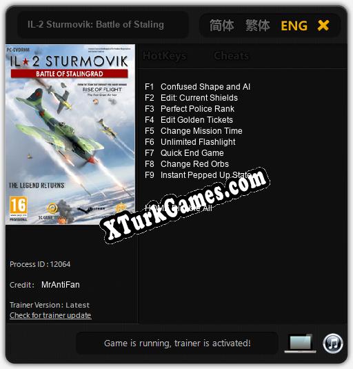 IL-2 Sturmovik: Battle of Stalingrad: Trainer +9 [v1.3]