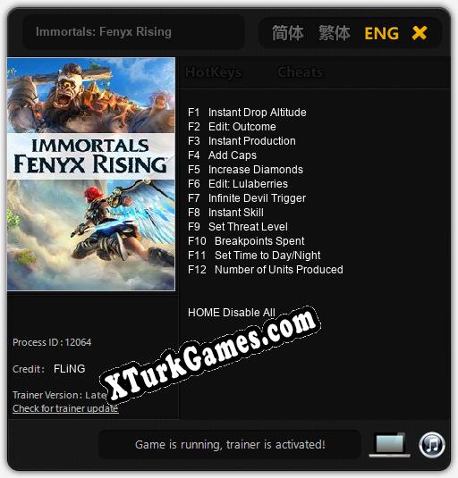 Immortals: Fenyx Rising: Cheats, Trainer +12 [FLiNG]