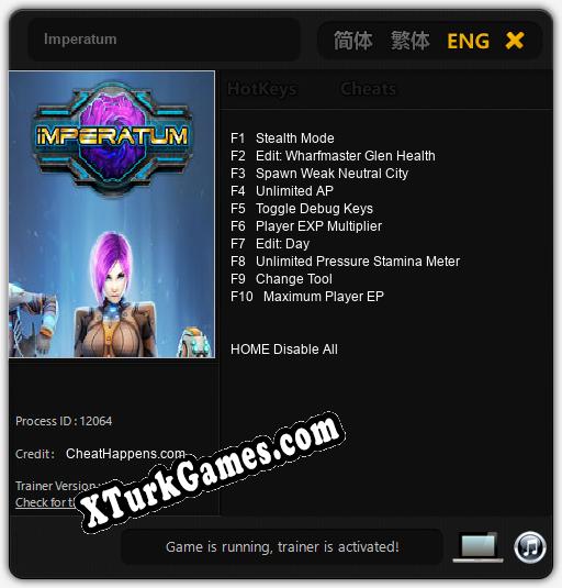 Imperatum: Trainer +10 [v1.2]