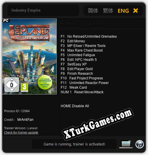 Industry Empire: Cheats, Trainer +13 [MrAntiFan]