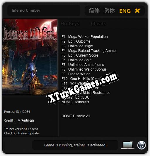 Inferno Climber: Cheats, Trainer +15 [MrAntiFan]