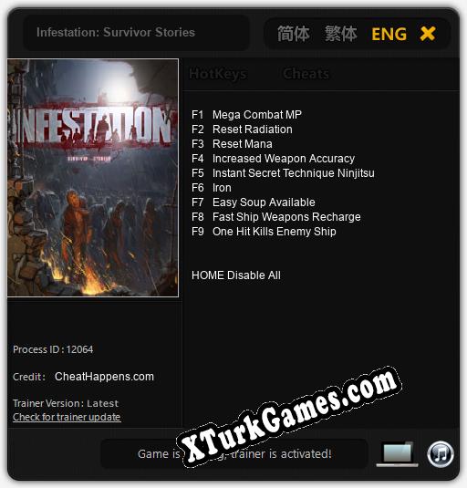 Infestation: Survivor Stories: Cheats, Trainer +9 [CheatHappens.com]