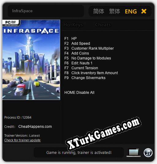 InfraSpace: Trainer +9 [v1.1]
