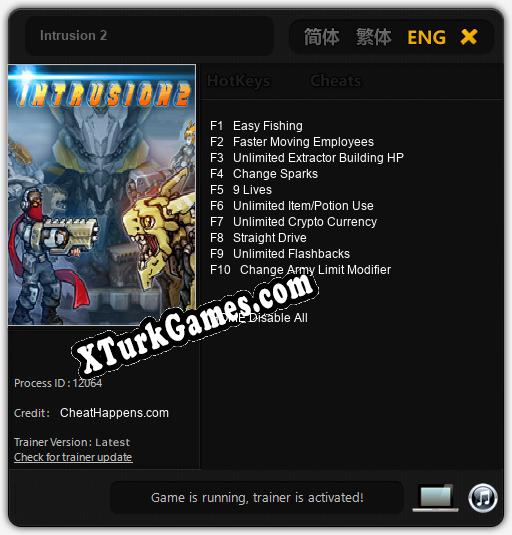 Intrusion 2: Trainer +10 [v1.3]