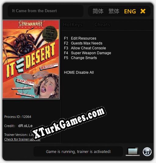 It Came from the Desert: Trainer’ı (V1.0.26)