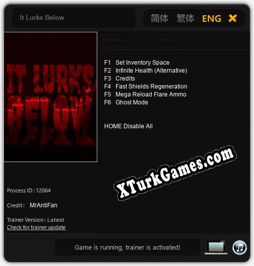 İçin Trainer’ı Çıktı It Lurks Below [v1.0.9]