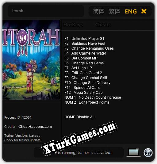Itorah: Trainer’ı (V1.0.37)