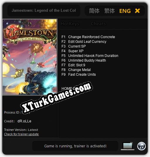 Jamestown: Legend of the Lost Colony: Cheats, Trainer +9 [dR.oLLe]