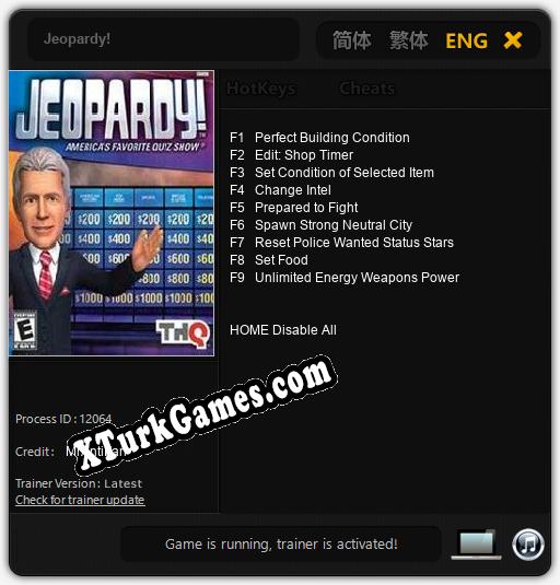 Jeopardy!: Trainer’ı (V1.0.72)