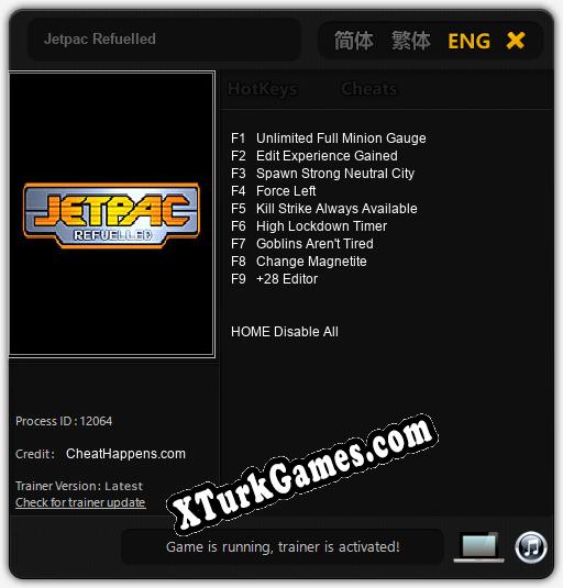 Jetpac Refuelled: Cheats, Trainer +9 [CheatHappens.com]