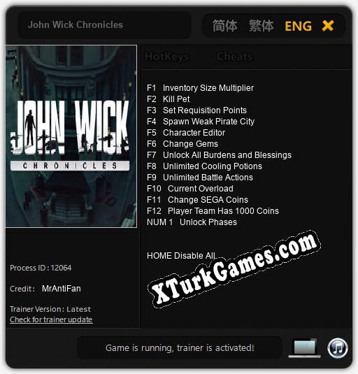John Wick Chronicles: Trainer’ı (V1.0.4)