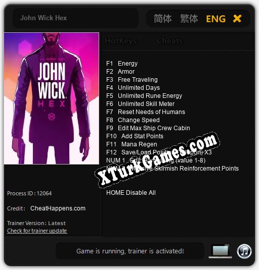 John Wick Hex: Trainer’ı (V1.0.83)