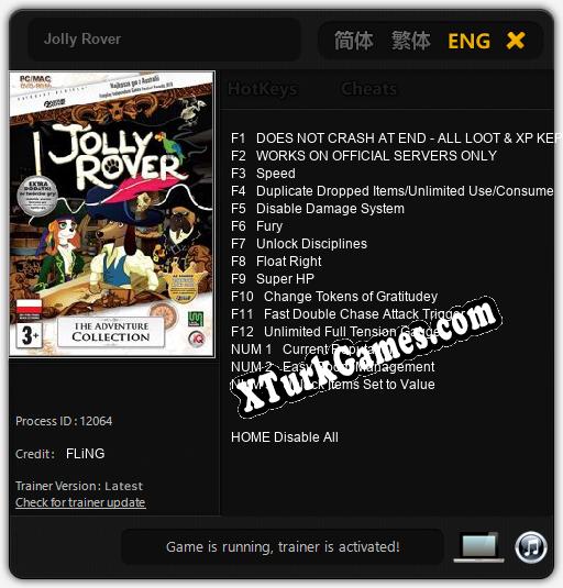 Jolly Rover: Trainer’ı (V1.0.85)