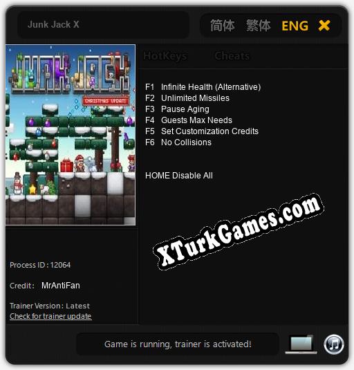 Junk Jack X: Cheats, Trainer +6 [MrAntiFan]