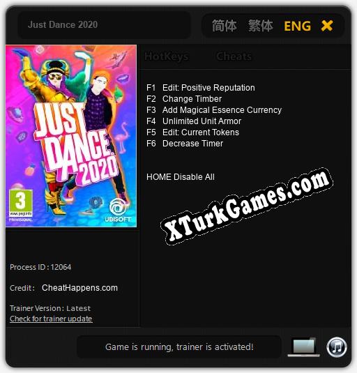 Just Dance 2020: Trainer’ı (V1.0.12)