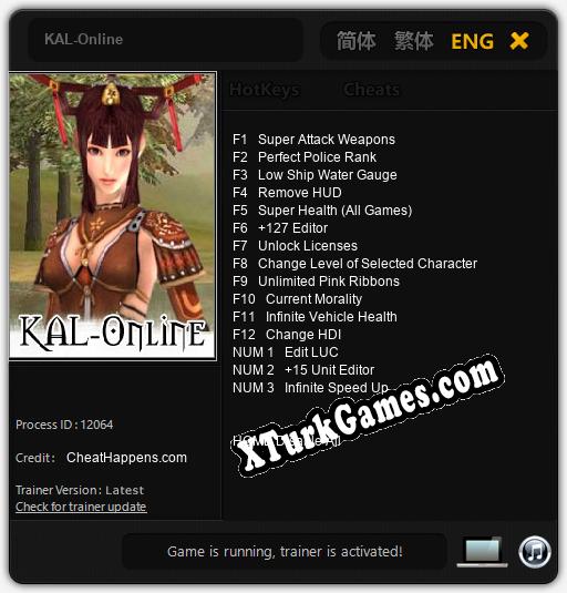 KAL-Online: Trainer’ı (V1.0.13)