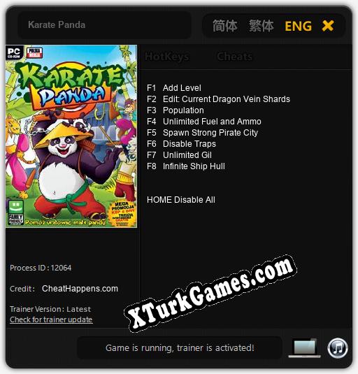 İçin Trainer’ı Çıktı Karate Panda [v1.0.7]