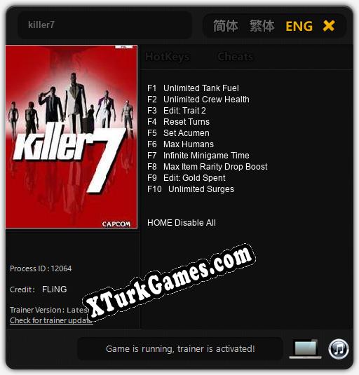 killer7: Trainer +10 [v1.4]