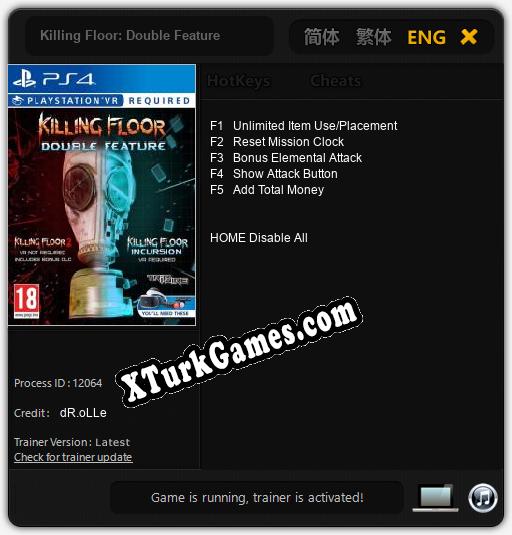 Killing Floor: Double Feature: Trainer +5 [v1.8]