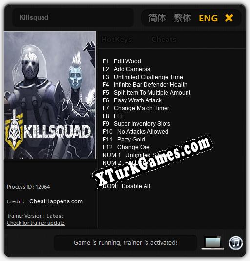 Killsquad: Trainer’ı (V1.0.31)