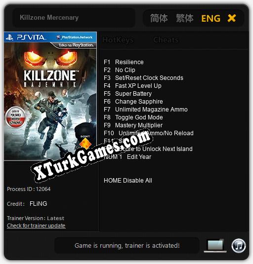 Killzone Mercenary: Trainer +13 [v1.3]