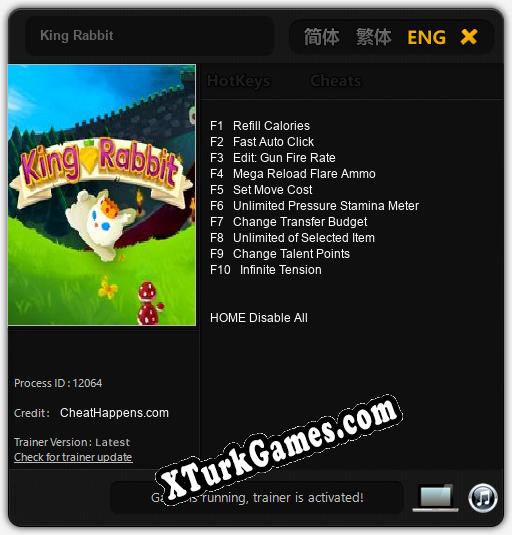 King Rabbit: Cheats, Trainer +10 [CheatHappens.com]