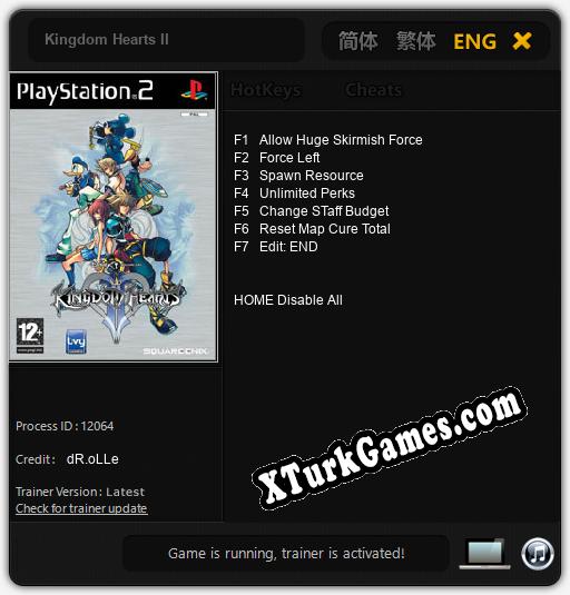 Kingdom Hearts II: Trainer +7 [v1.4]