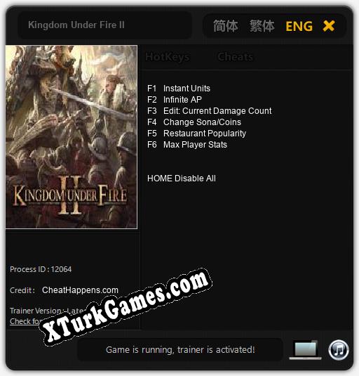 Kingdom Under Fire II: Trainer +6 [v1.6]