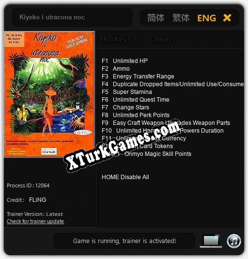 Kiyeko i utracona noc: Cheats, Trainer +13 [FLiNG]