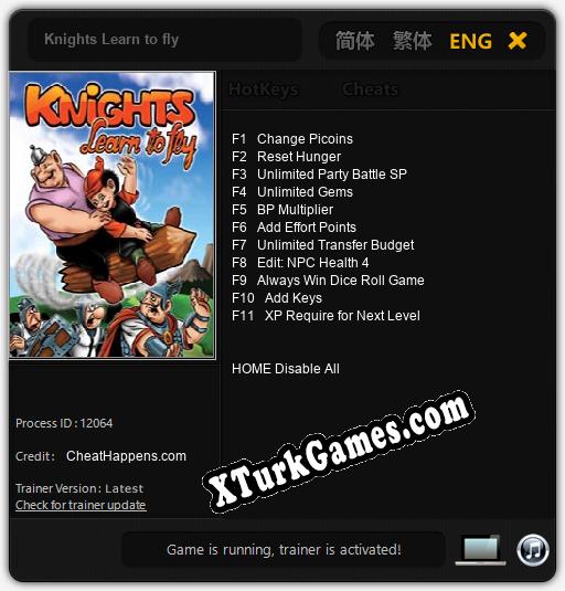 Knights Learn to fly: Trainer’ı (V1.0.50)
