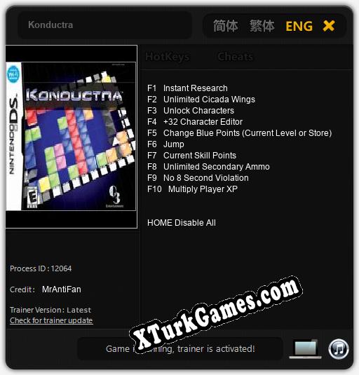 İçin Trainer’ı Çıktı Konductra [v1.0.5]