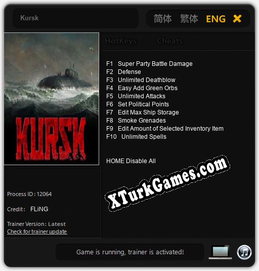 Kursk: Trainer +10 [v1.1]