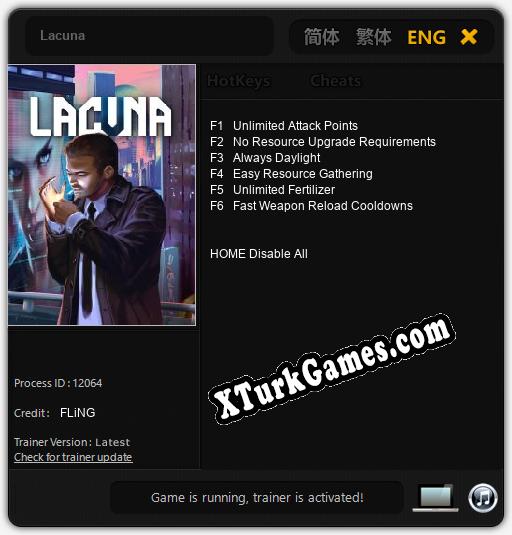 Lacuna: Trainer +6 [v1.1]