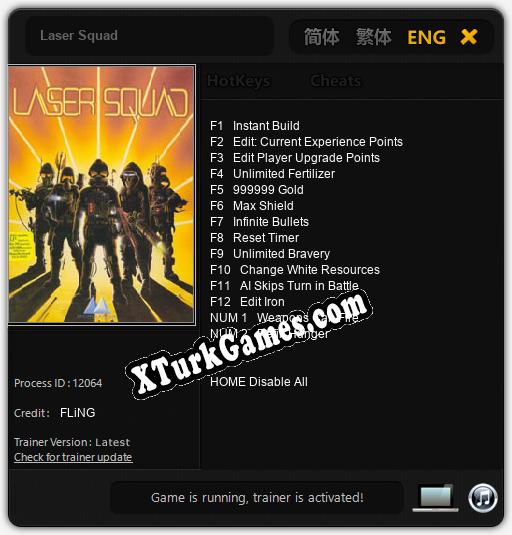 Laser Squad: Trainer +14 [v1.8]