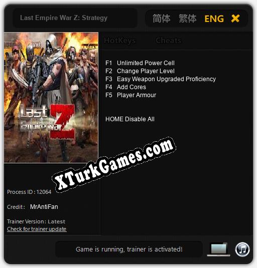 Last Empire War Z: Strategy: Cheats, Trainer +5 [MrAntiFan]