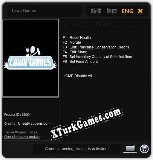 Lawn Games: Trainer’ı (V1.0.65)