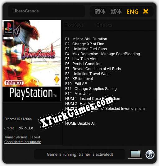LiberoGrande: Trainer’ı (V1.0.34)