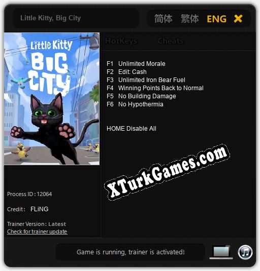 Little Kitty, Big City: Trainer +6 [v1.3]