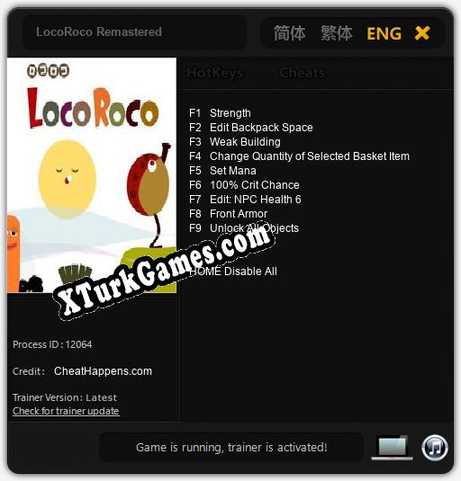 İçin Trainer’ı Çıktı LocoRoco Remastered [v1.0.4]