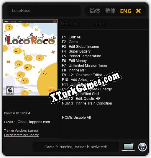 LocoRoco: Trainer +15 [v1.5]