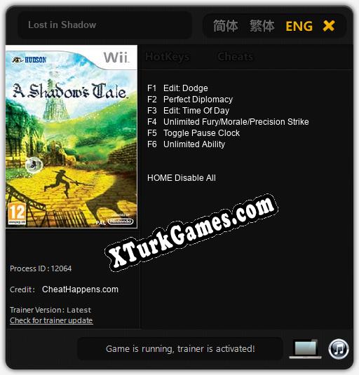 Lost in Shadow: Trainer +6 [v1.7]